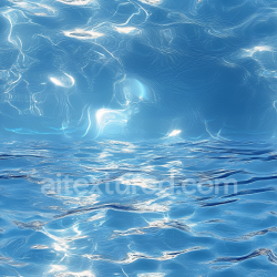 seamless Seamless 3D PBR Texture of Stylized Ocean Surface with Soft Waves and Bright Highlights texture 8k free download PBR