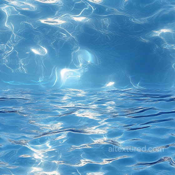 Water Texture of Stylized Ocean Surface with Soft Waves and Bright Highlights Water texture preview
