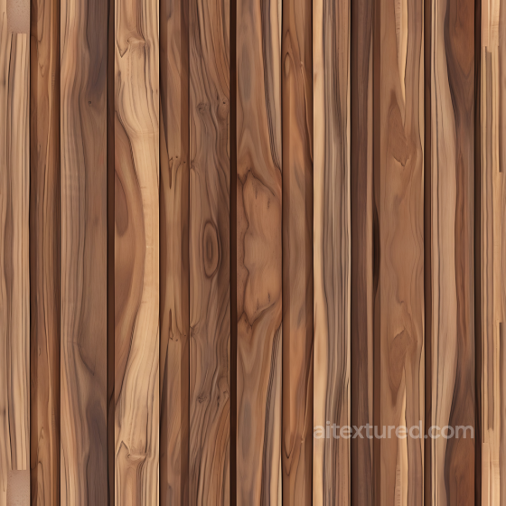 Natural Walnut Wood Planks Seamless Texture with Varied Grain and Knots Wood texture preview