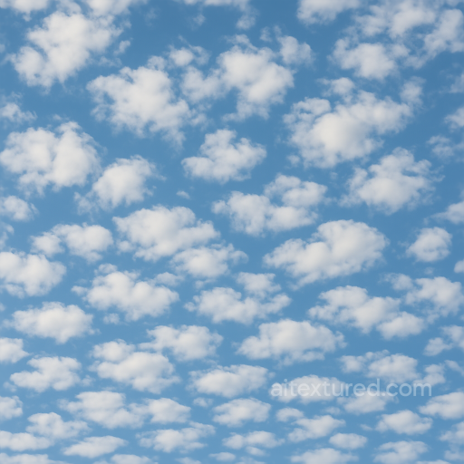 Clouds - Sunlit Altocumulus Billowy Cloud Patches texture preview