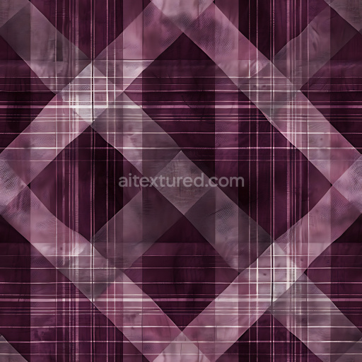 Seamless 3D PBR Plaid Patterned Metal Texture with Crossed Stripes