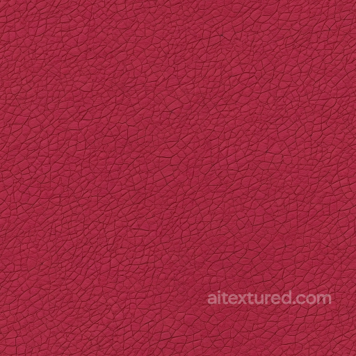 Cracked Red Leather PBR Texture with Aged Natural Grain seamless Leather PBR texture