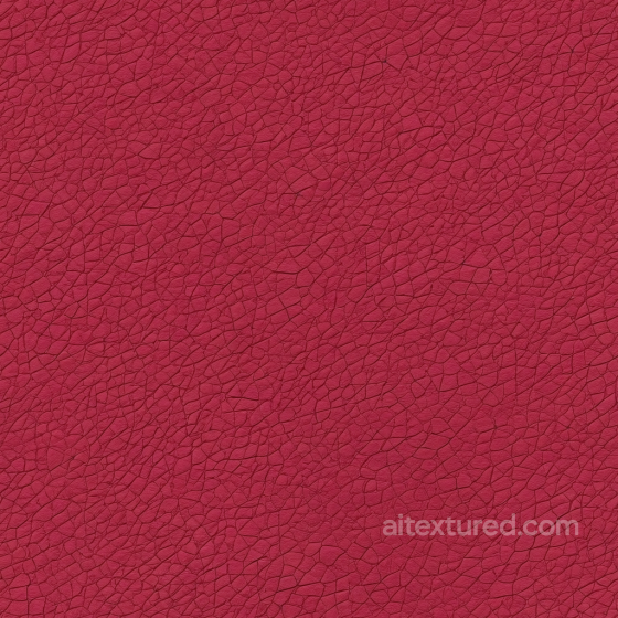 Cracked Red Leather PBR Texture with Aged Natural Grain Leather texture preview