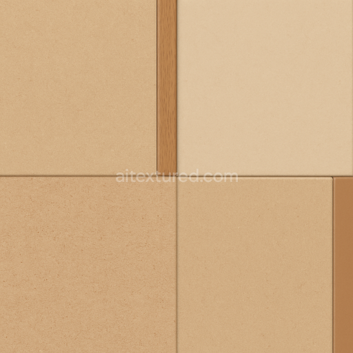 Seamless 3D Texture PBR 8K MDF Edge Banded Smooth Surface with Sanded Edges