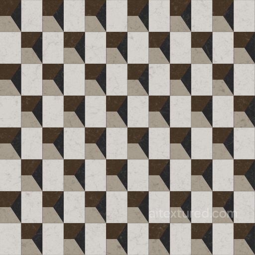 3D Illusion Marble Tiles | Free PBR seamless Marble PBR texture
