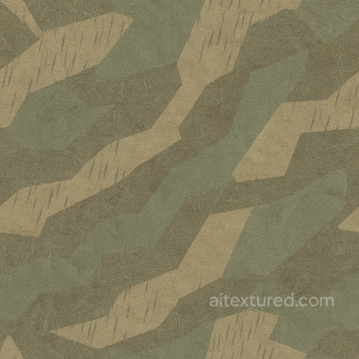 Dry Grass Splinter Pattern Camouflage Fabric seamless Color Camouflage PBR texture