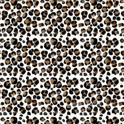 Leopard Print Fabric Texture in Natural Brown and Black Pattern seamless Leopard Print PBR texture