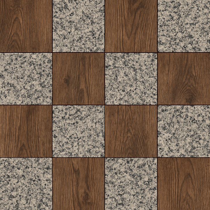 Wooden Granite Floor seamless PBR texture preview