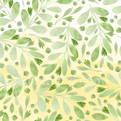 seamless Seamless 3D PBR Watercolor Greenery Texture with Soft Leaf Patterns texture 8k free download PBR