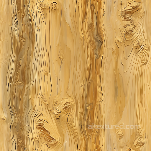 Pine Wood PBR Texture Featuring Natural Knots and Grain Pattern seamless Wood PBR texture