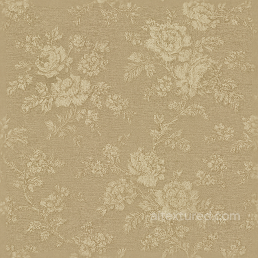 Wallpaper With Vintage Toile Floral Subtle Gradient Woven seamless Wallpaper PBR texture