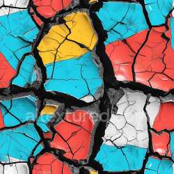 seamless Seamless 3D PBR Cracked and Holed Multi-Color Painted Surface Texture texture 8k free download PBR