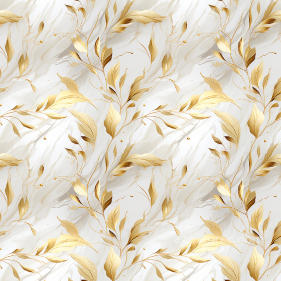 White Marble Texture Embellished with Gold Leaf Details White & Gold texture preview