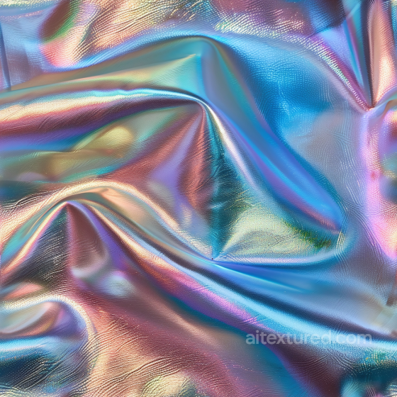 Iridescent Metallic Leather PBR Texture with Fine Pebbled Grain and Glossy Finish Leather texture preview