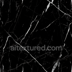 seamless Seamless 3D Black Marble PBR Texture Featuring Striking White Veins texture 8k free download PBR