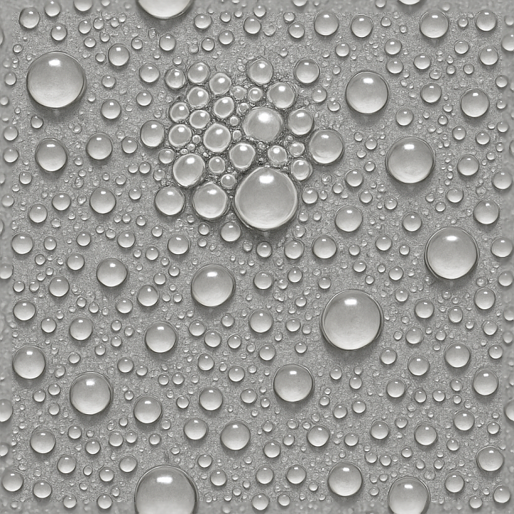 Clustered Condensation Droplets On Plastic seamless PBR texture preview