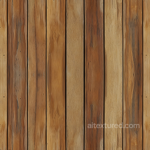 Rustic Natural Wood Floor Planks Seamless Texture with Visible Grain and Knots seamless Wood PBR texture