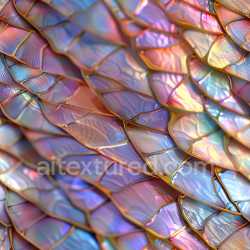 seamless Seamless 3D PBR Texture of Iridescent Glossy Overlapping Scales in Multicolor texture 8k free download PBR