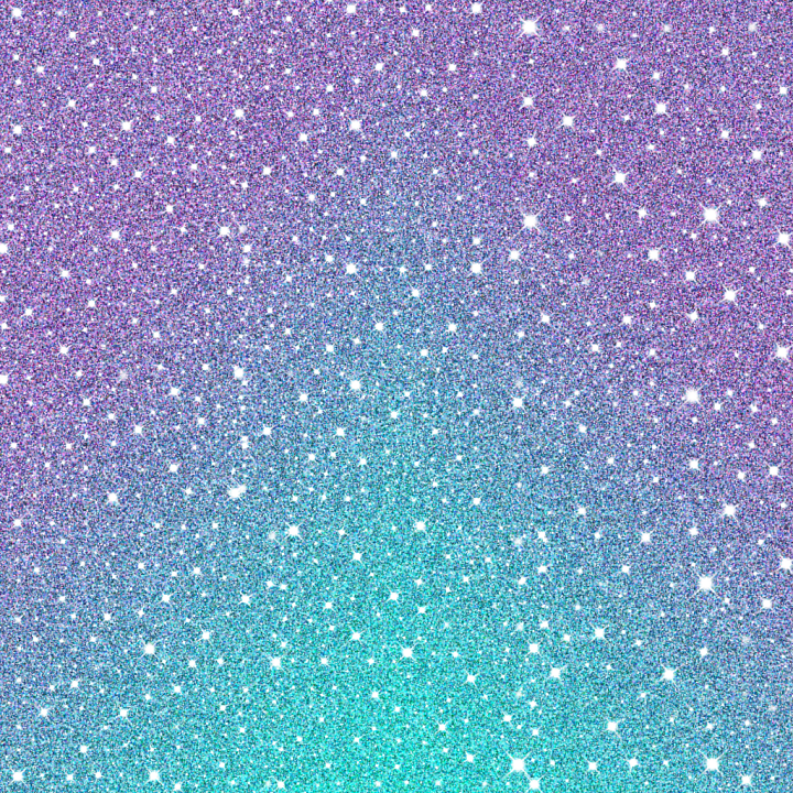Glitter with Purple to Turquoise Gradient and Sparkling Highlights seamless PBR texture preview