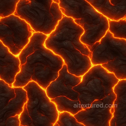 Lava - Fantasy Molten Surface Texture texture preview