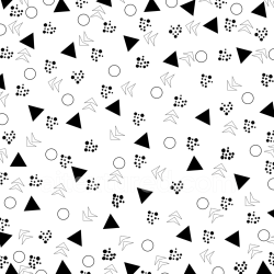 seamless Seamless 3D PBR Texture with Black and White Geometric Shapes Pattern texture 8k free download PBR