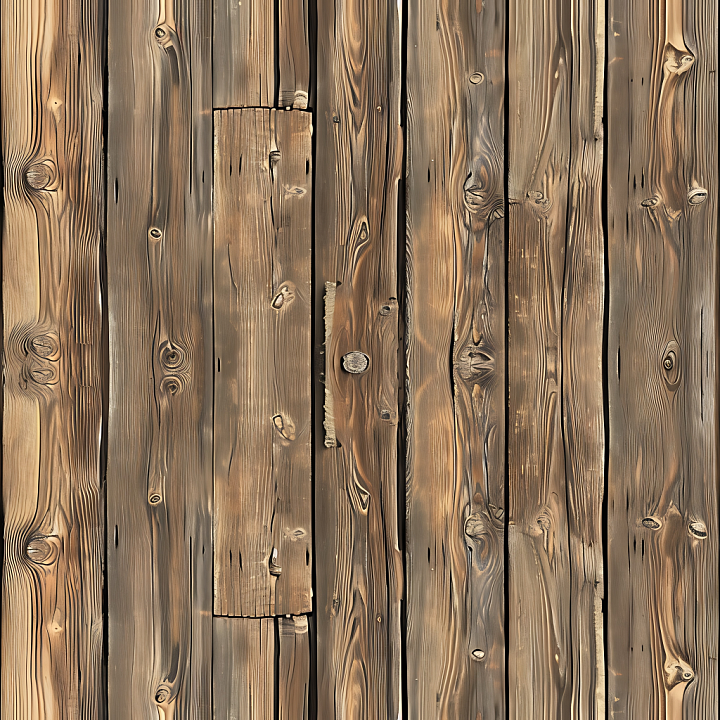 Rustic Knotty Pine Wood Planks seamless PBR texture preview