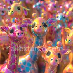 seamless Seamless 3D Inflated Glossy Vinyl Bubble Texture with Colorful Reflections texture 8k free download PBR