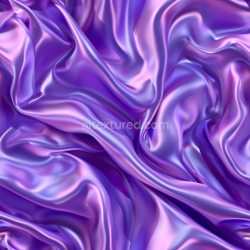 Seamless 3D PBR Iridescent Satin Fabric Texture in Purple and Pink