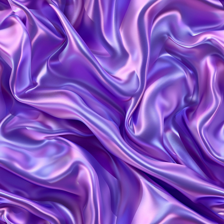 Iridescent Satin Fabric in Purple and Pink seamless PBR texture preview