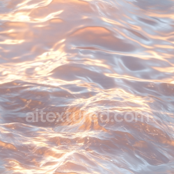 seamless Seamless 3D Water PBR Texture Featuring Soft Waves with Warm Sunset Reflections texture 8k free download PBR