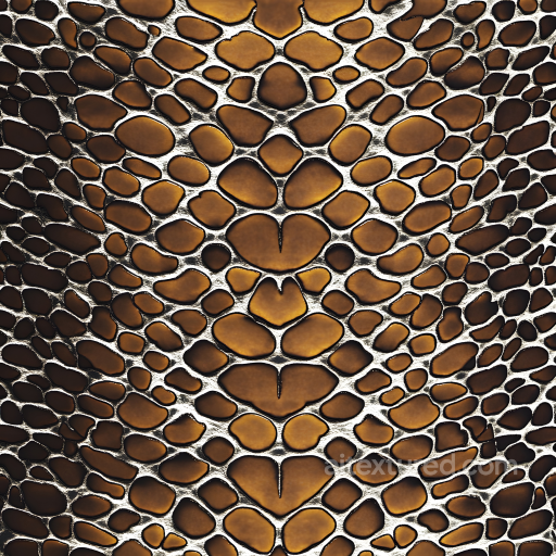 scaled reptilian skin PBR texture with organic scale creases and natural color variation seamless Skin PBR texture