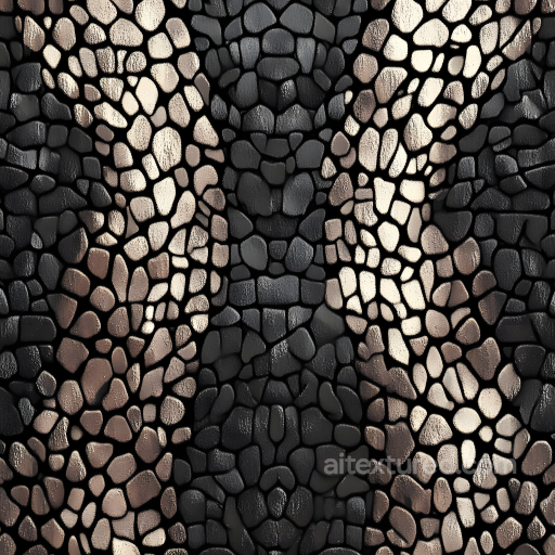 Skin Texture Featuring Detailed Reptilian Scales and Natural Tonal Variations seamless Skin PBR texture