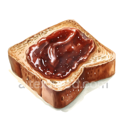 seamless Australian Breakfast Toast with Rich Vegemite Spread PNG Illustration texture 8k free download PBR