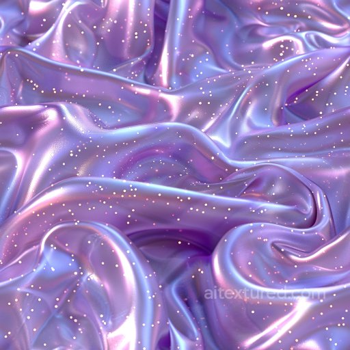 Seamless 3D PBR Texture of Iridescent Glossy Satin Fabric with Glitter Effect texture preview
