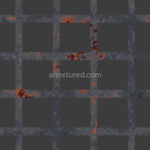 Metal Walkway Seamless Pbr Texture Gritty Dark Industrial Weathered Tileable
