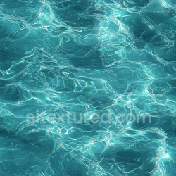 seamless Seamless 3D PBR Texture of Clear Turquoise Pool Water with Realistic Light Reflections texture 8k free download PBR