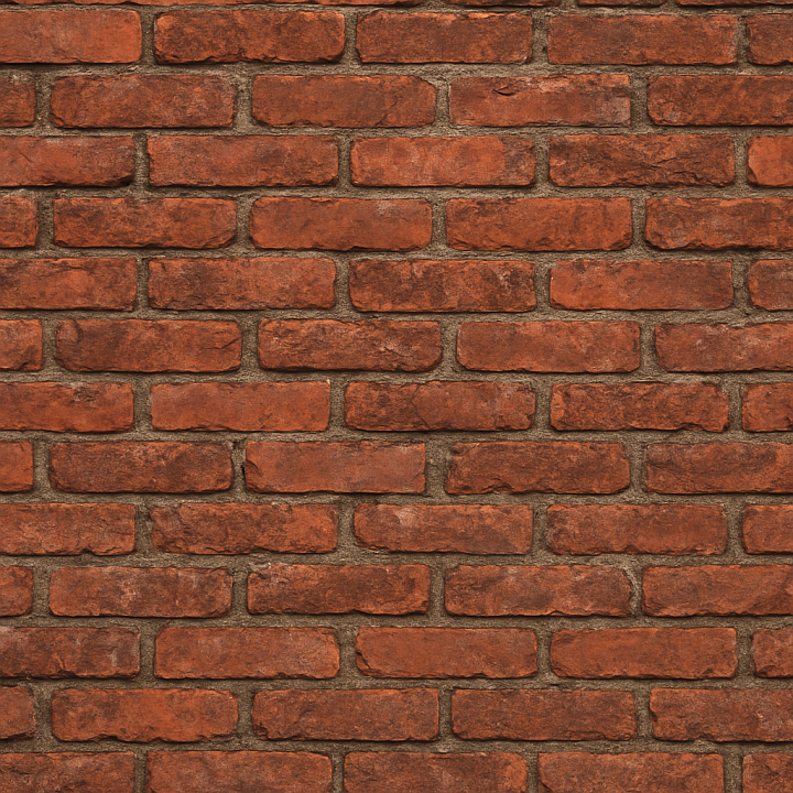 Aged Red Brick seamless PBR texture preview