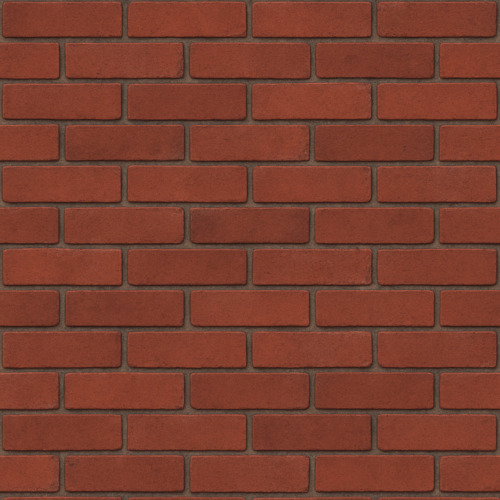 Matte Red Brick seamless PBR texture preview