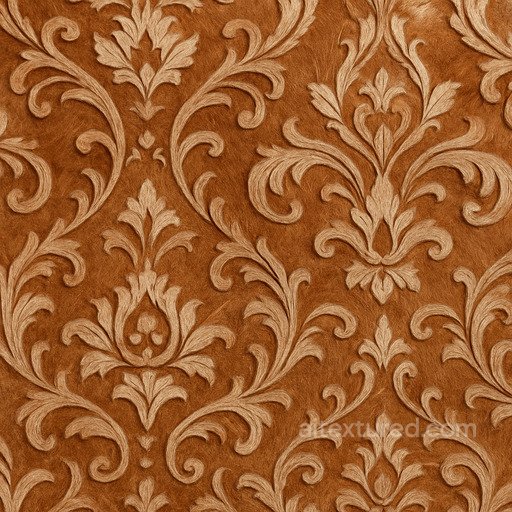 Ornate Cowhide Seamless Texture seamless Leather PBR texture