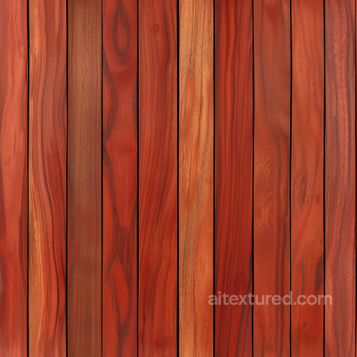 Polished Mahogany Wood Floor Texture with Rich Grain seamless Wood PBR texture
