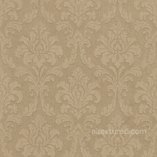 Wallpaper With Vintage Rococo Damask Distressed Cracked Paint seamless Wallpaper PBR texture