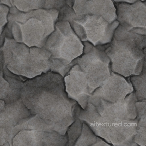 Stylized Archviz Floor Ground Handpainted Rock Rocks - Seamless PBR Texture Stone texture preview