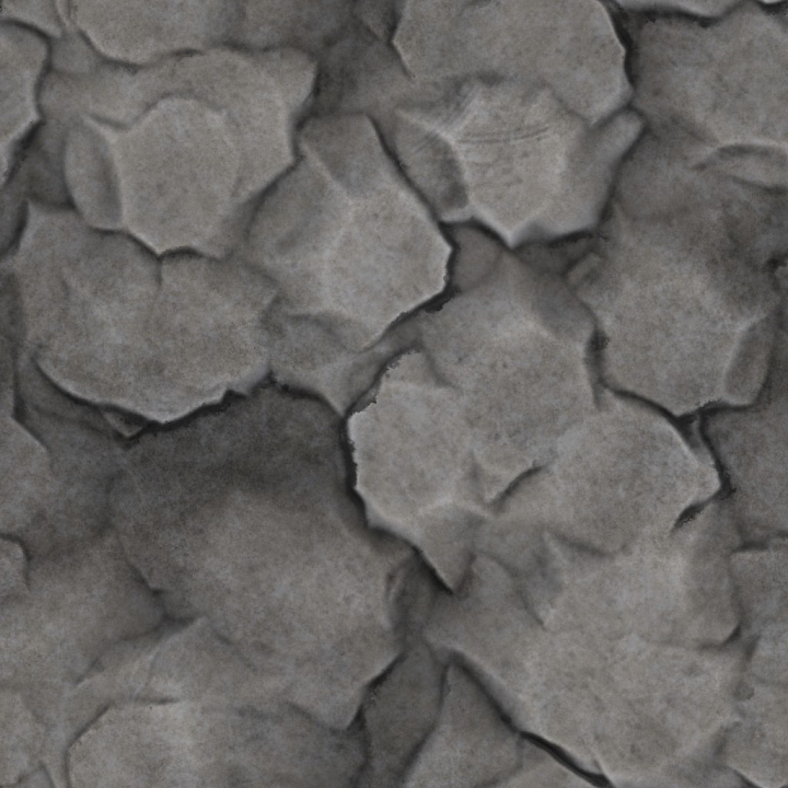 Stylized Archviz Floor Ground Handpainted Rock Rocks seamless PBR texture preview