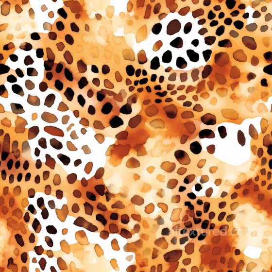 Watercolor-Style Leopard Print Pattern in Warm Tones Seamless Texture Leopard Print texture preview