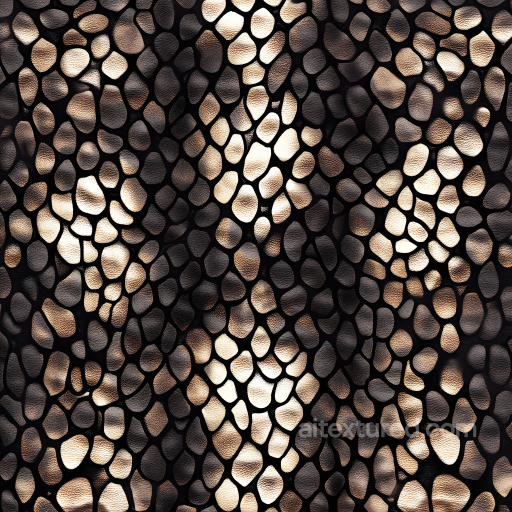 Reptilian Skin PBR Texture with Detailed Scale Pattern and Natural Sheen seamless Skin PBR texture
