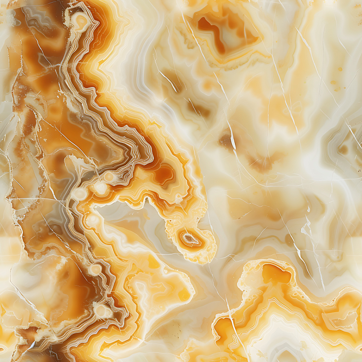 Crema Caramel Marble with Warm Layered Veins and Polished Finish seamless PBR texture preview