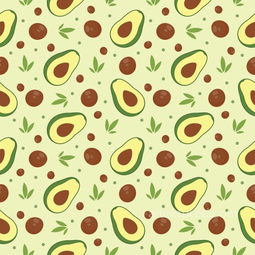 Pattern PBR Texture Featuring Playful Avocado Motifs in Soft Pastel Palette seamless Pattern Bundle PBR texture