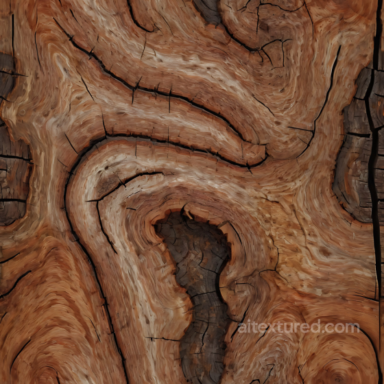 Rustic Aged Wood Seamless Texture with Cracked Grain and Natural Knot Details Wood texture preview