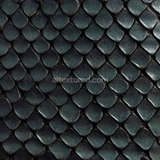 Seamless 3D PBR reptilian scale skin texture with high-detail cracks and subtle sheen