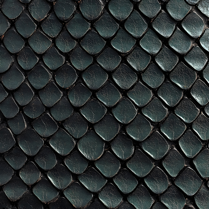 Reptilian Scale Skin With High-Detail Cracks And Subtle Sheen seamless PBR texture preview